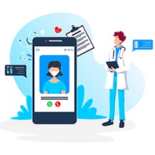 Téléconsultation médicale sur smartphone