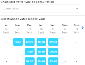 Prendre un RDV médical en ligne