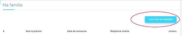 Ajouter sa famille sur son compte GPS Santé