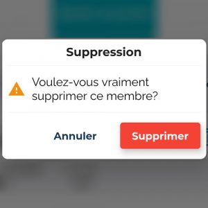 Retirer un proche de son compte famille GPS Santé- Etape 4