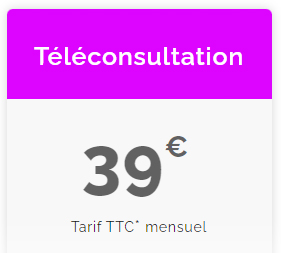 Tarif service de téléconsultation médicale GPS Santé