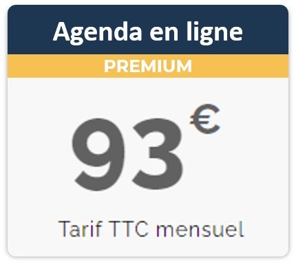 Tarif agenda en ligne prémium GPS Santé