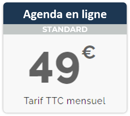 Tarif agenda en ligne standard GPS Santé