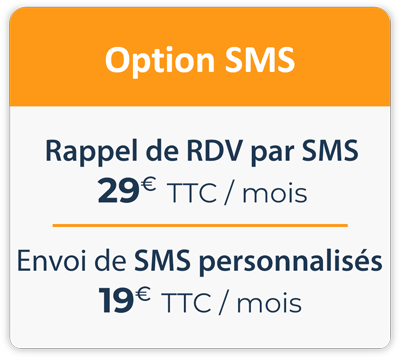 Tarifs option rappel de RDV et SMS personnalisés GPS Santé