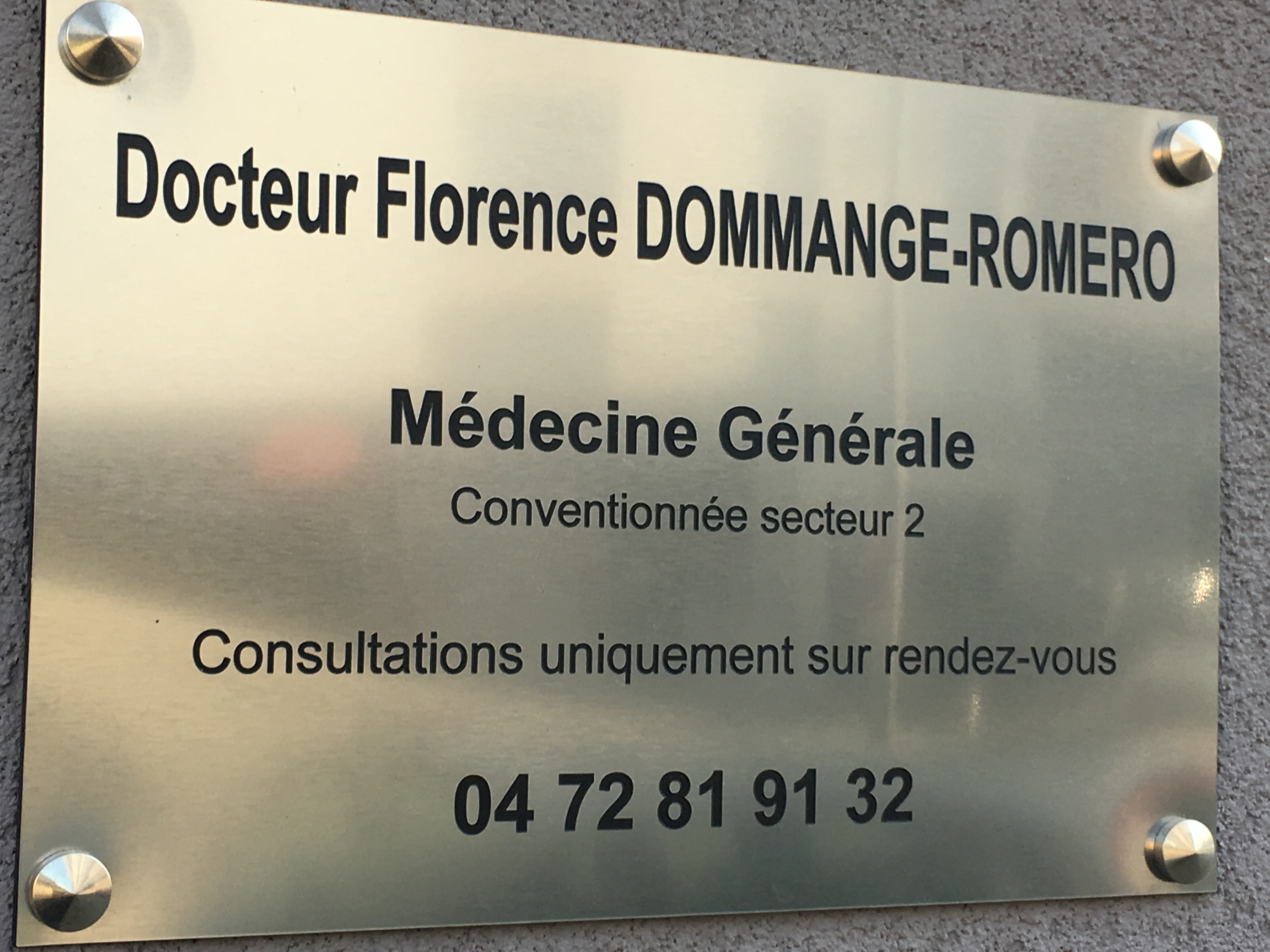 Docteur DOMMANGE ROMERO Florence  à Bron